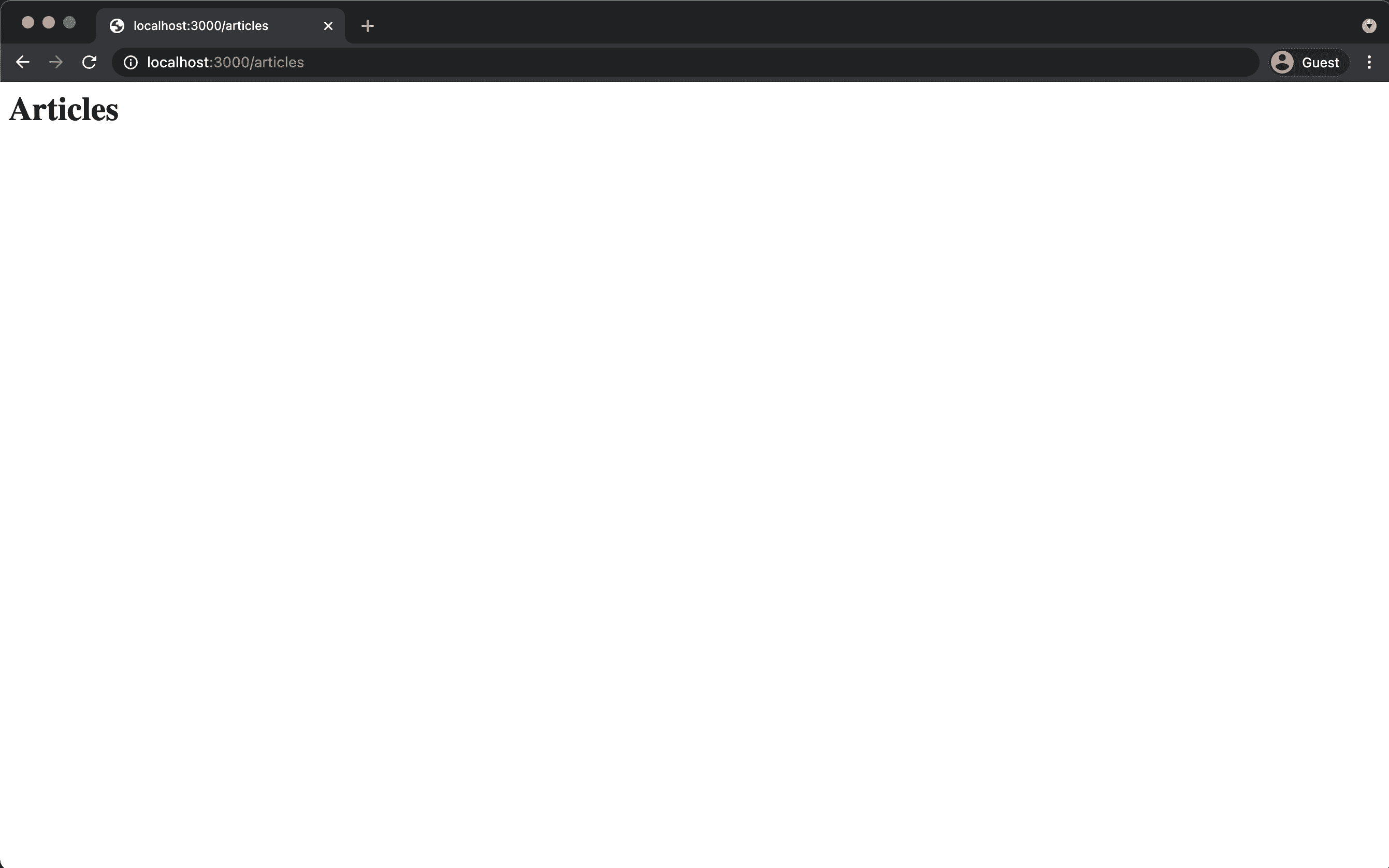 Static Page rendering